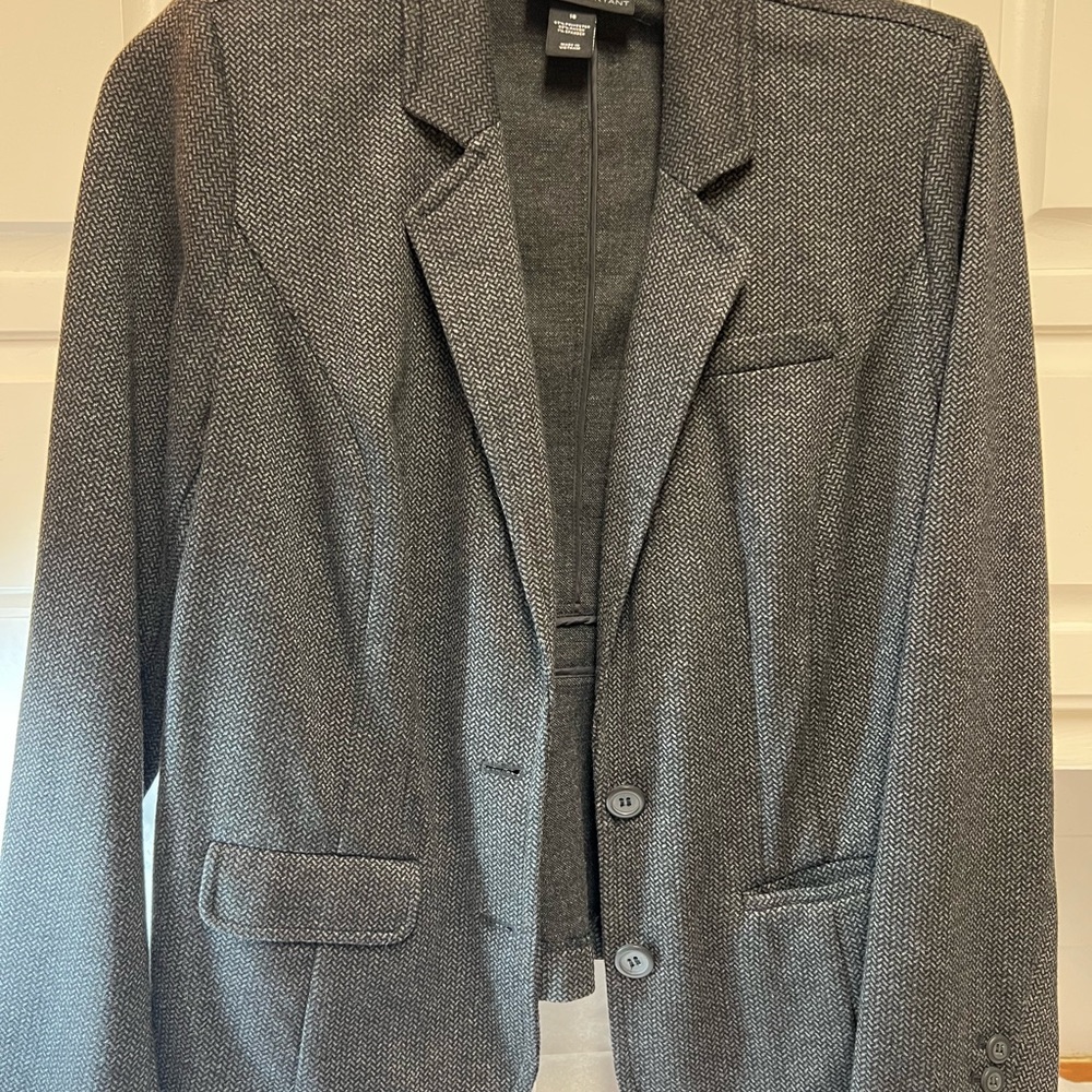 Lane Bryant Charcoal Herringbone Blazer